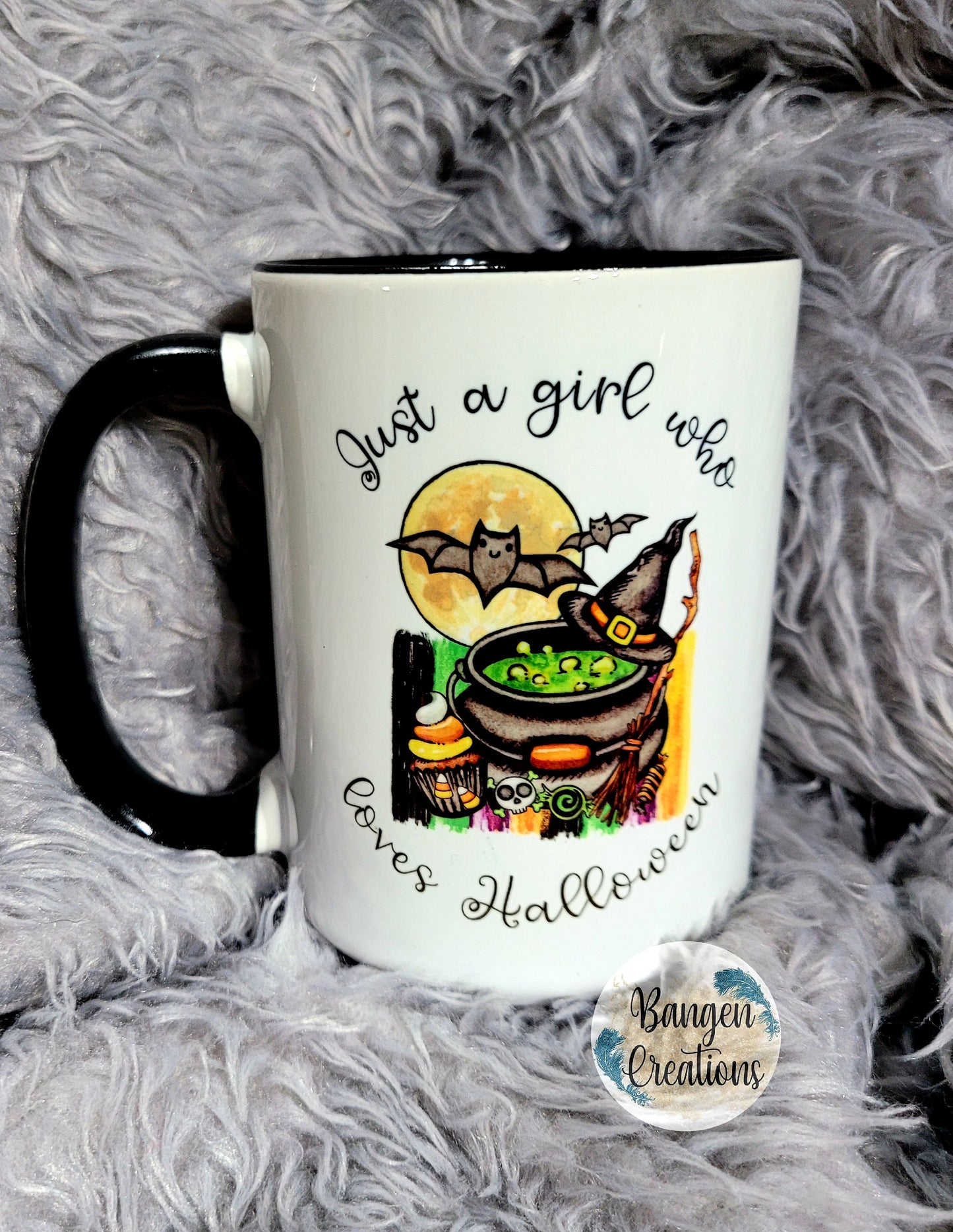 Just a Girl Who Loves Halloween coffee mug